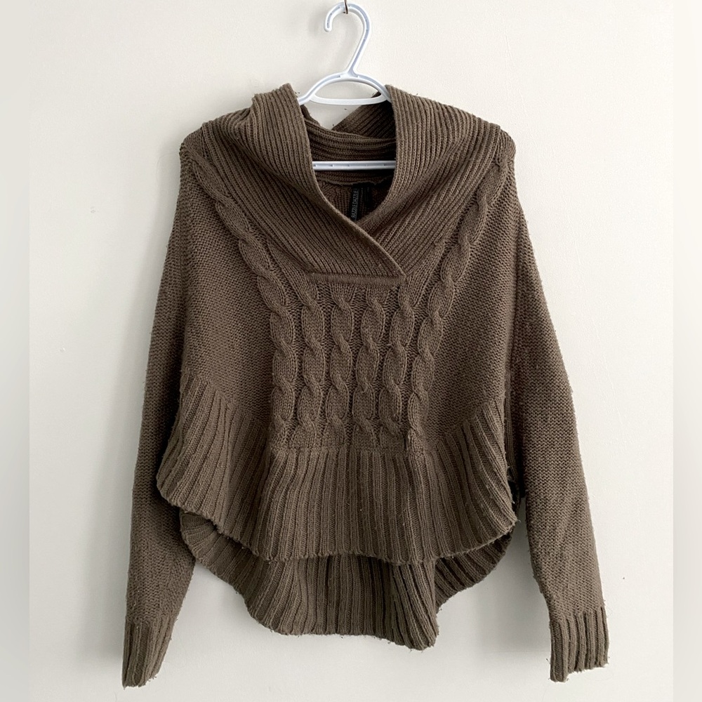 Bat Wing Cowl Neck Sweater Size Small